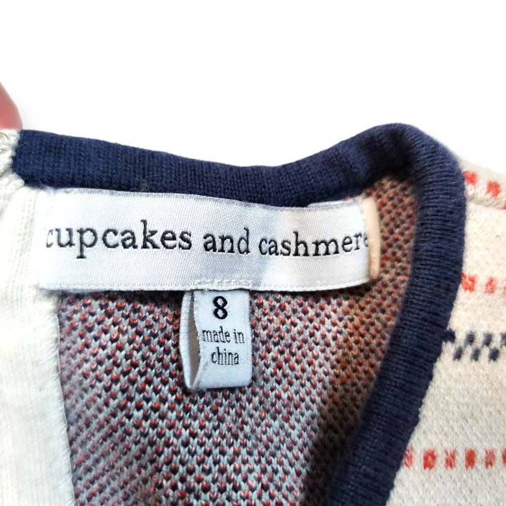 Cupcakes & Cashmere Cream Striped Knit Sleeveless Sweater Dress Size 8 - Picture 5 of 16